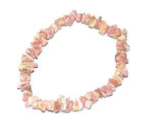 Fournisseur de bracelets tendance faits à la main unisexes avec des cristaux et des éclats de rhodonite - Product Image 1