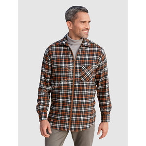 Camisas casuales de hombre OEM ODM con botones, camisas de franela 100% algodón a cuadros, tela de franela para camisa de hombre - Product Image 2