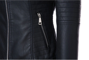 Vestes en cuir matelassées pour femmes, 100% cuir véritable, avec doublure en coton, fabriquées au Pakistan, fabrication professionnelle, vente - Product Image 6