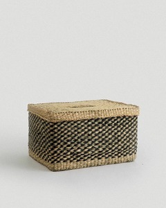 Large <b>rectangular</b> seashell <b>basket</b> with lid Handmade Storage <b>Basket</b> Wholesale eco-friendly Made in Viet Nam - Product Image 1