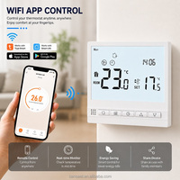 Termostato Inteligente WiFi para Calefacción por Suelo Radiante, 16A, Programable, Control de Temperatura Ambiente, Eléctrico/Hidrónico, Flexible, para Hogar y Oficina