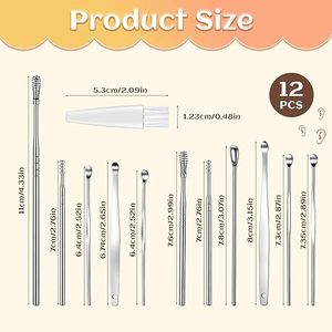 ชุดอุปกรณ์กำจัดขี้หูระดับมืออาชีพ พร้อมเครื่องมือแคะหูแบบสองด้าน ระบบทำความสะอาดหูที่ปลอดภัยและแม่นยำเพื่อการดูแลสุขอนามัยระดับทางการแพทย์ - Product Image 3