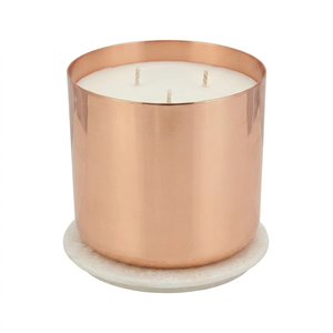 Wholesale Matte Gold Metal Candle Jar <b>Empty</b> Brushed Brass Aluminum Candle Container with <b>Gift</b> <b>Box</b> for Premium Scented Candle - Product Image 2