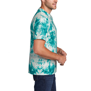 T-shirt pour homme en coton 100% tie-dye, respirant, col rond, manches courtes, sublimation et impression, qualité supérieure, OEM - Product Image 4