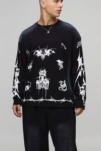 OEM Screen Printed <b>Custom</b> Men's Sweatshirt Personalized Long Sleeve Streetwear Casual Wear <b>Custom</b> Design Apparel Top Clothing - Product Image 4