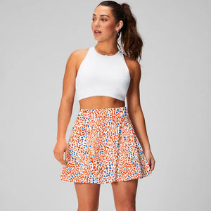 2026 Luxury Breathable Active Wear for Women Custom Logo Tennis Dress Short <b>Skirt</b> Strapless Spandex/Cotton OEM - Product Image 6