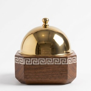 Luxury Walnut Wood Hotpot with Stainless Steel Interior 3pcs Casserole Set Mother of Pearl Inlay Teak Finish Food Warmer at Bulk - Product Image 1