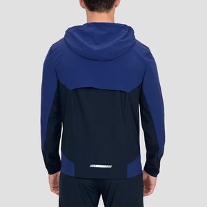 Ensemble de survêtement 2-en-1 personnalisé en molleton à capuche pour homme, coupe-vent sport en coton élastique - Product Image 5