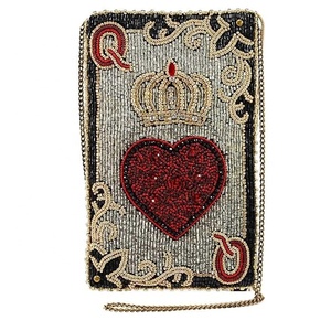 Coque de téléphone antichoc personnalisée avec fleurs en strass et perles, rouge, doré et blanc, pour Apple iPhone 6 pouces, coque arrière décorative et protectrice - Product Image 2
