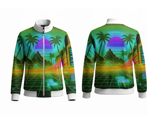 Personalized Full Zip Sublimation Sports Jacket <b>Running</b> and Fitness Wear Warm Breathable Quick Dry | Sizes Men Women Youth - Product Image 5