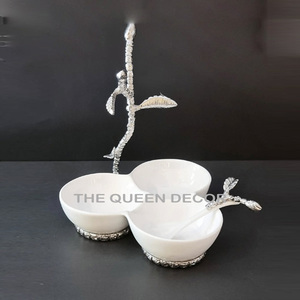 Nouveaux arrivages : bols décoratifs en aluminium de style classique, finition argentée brillante, à prix avantageux - Product Image 2