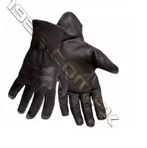 Gloves Black Hard Knuckle Cut Resistant Snowboarding Cycling Cut Resistant Biking Riding Leather Gloves From Pakistan