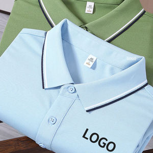 Camisetas de Golf para Hombre, Uniformes de Trabajo Antiarrugas de Algodón Transpirable Rosa con Logotipo Personalizado Premium al por Mayor - Product Image 5