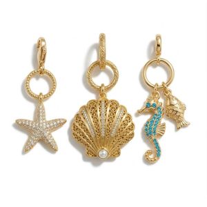 Joyería Ocean al por Mayor, Dijes de Playa y Bikini de Acero Inoxidable con Baño de Oro de 18K, Resistentes al Agua - Product Image 4