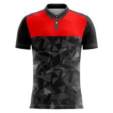 Sublimation blanks mens polo shirt golf polyester spandex custom logo printing vintage <b>fringe</b> 180g premium sports <b>top</b> - Product Image 2