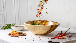 Serveware-cuencos de frutos secos de color turquesa, Colección orgánica, Teal - Product Image 4