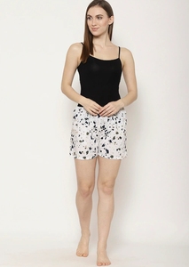 Shorts Estampados para Mujer, Cintura Media, Elásticos, de Punto, de Algodón, Transpirables, Corte Regular Informal - Product Image 3