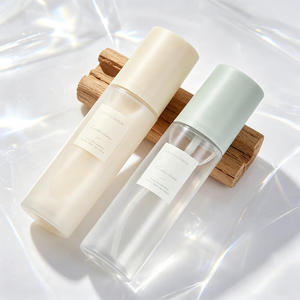100ml Clear Frosted PET Plastic Cylinder Fine <b>Mist</b> Spray <b>Bottles</b> for Perfume Toner Moisturizer Remover Custom Cosmetic Packaging - Product Image 1