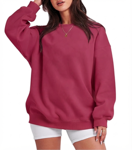 Relaxed Fit Sweatshirts Anti-Pilling Women's Oversized <b>Mock</b> <b>Neck</b> Customized Fabric Long Sleeves Women <b>Top</b> - Product Image 2
