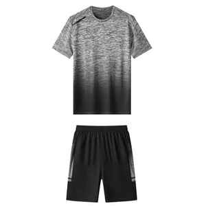 ชุดเสื้อโปโลผ้าฝ้ายพรีเมียม กางเกงขาสั้น เสื้อยืดผู้ชายแบบกำหนดเอง ชุดออกกำลังกาย ผู้ผลิตเสื้อผ้ากีฬา ขายส่งจำนวนมาก - Product Image 5