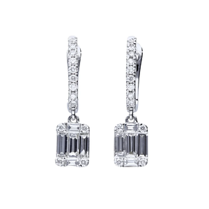 0.97 CT 18K Gold Heart Cut Diamond Freshwater Pearl Luxury <b>Stud</b> Earrings IGI Certified - Product Image 3