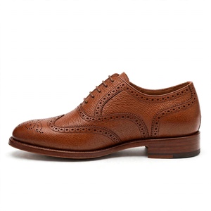 Chaussures en cuir véritable pour hommes à prix abordable, bout pointu, à lacets, couleur unie, pour le bureau et la carrière, toutes saisons, exportées du Bangladesh - Product Image 4