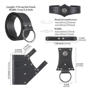 Cinturones Vikingos 2026, Gran Venta, Grabado Personalizado, Fabricación al por Mayor, Cinturón Vikingo Unisex con Bolsas para Accesorios - Product Image 5