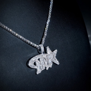 จี้ดาวประดับเพชรโมอิสซาไนต์ VVS แบบ Iced Out เงินแท้ 925 ทรงกลมเจียระไนแบบ Brilliant Cut ตัวเรือนแบบ Channel Setting เครื่องประดับฮิปฮอปสำหรับผู้ชาย - Product Image 6