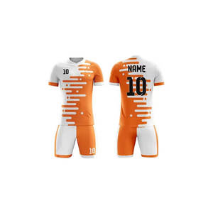 Uniforme de fútbol avanzado diseñado con sublimación en todas las superficies, camiseta y pantalones cortos de fútbol. - Product Image 1