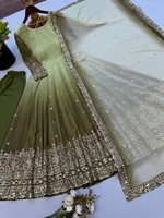 Salwar Kameez India Berkualitas Unggul untuk Pakaian Pernikahan dan Pesta Wanita Tersedia dengan Harga Grosir