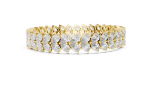 Bracelet en or jaune 14 carats avec diamant de laboratoire en forme de poire pour femme, à porter au quotidien |   Diamant pur cultivé en laboratoire - Product Image 5