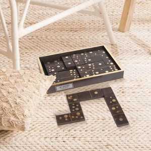 Juego de Dominó de Madera Mr. DOMINO, Hecho a Mano por Artesanos, Diseño Tradicional, Forma Rectangular, Paquete de Varias Piezas, para Uso en Mesa - Product Image 1
