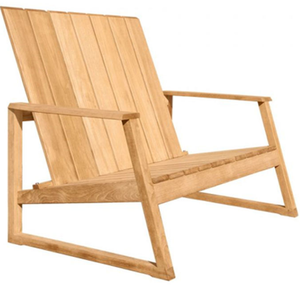 Chaise individuelle pour l'extérieur, pour le jardin ou la plage, de style moderne, en teck. - Product Image 2