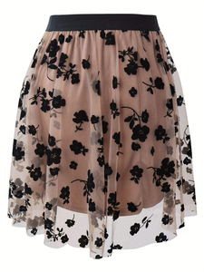 Falda Corta de Algodón para Mujer, Verano, Lavada, 100% Algodón, Tela con Lentejuelas, con Servicio OEM - Product Image 3