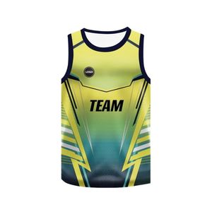 factory direct sports jerseys team tank <b>tops</b> wholesaler sleeveless jerseys manufacturer workout tanks bulk polyester vests - Product Image 1