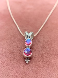 Colgante de Cuarzo Arcoíris Celestial y Cristal Celestial, Elegante Collar de Joyería con Piedras Preciosas, Regalo para Mujer, Estilo Único - Product Image 1