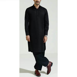Breathable Fabric <b>Men's</b> <b>Kurta</b> Set 2026 Trendy Shalwar Kameez Premium Quality <b>Men's</b> Islamic Clothing for Summer - Product Image 1