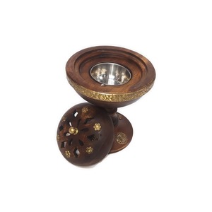 Luxury Islamic Home Decor <b>Sandalwood</b> <b>Incense</b> Burner for Daily Worship and Spiritual Rituals Traditional High Quality - Product Image 2