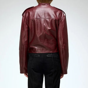 Chaqueta de Cuero para Mujer de Nuevo Diseño, Chaqueta de Cuero de Alta Calidad para Mujer en Venta al por Mayor, Chaqueta de Cuero Personalizada para Mujer - Product Image 6