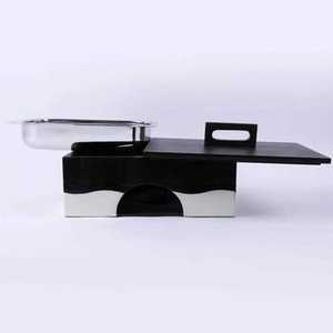 Sleek Rectangular Black and White Casserole <b>Pot</b> a Modern Food Warmer for Elegant Buffet Serving and Everyday Kitchen Use - Product Image 6