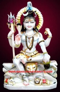 Makrana-estatua de mármol blanco, Lord Shiv Ji - Product Image 4