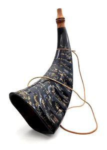 Cuerno de Búfalo para Soplar con Forma Natural Pulida, Decoración Ecológica para el Hogar Hecha por Hs Husnain Crafts de la India - Product Image 2