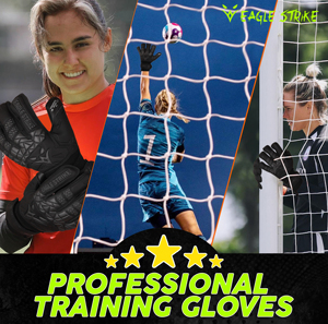 Gants de gardien de but Eagle Strike à prix de gros, avec sangle de poignet auto-agrippante, vert fluo, avec sangle de poignet réglable et grip en latex - Product Image 6