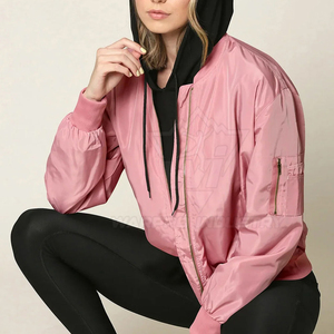 Modern <b>Zip</b> <b>Up</b> Outerwear Women Bomber <b>Jackets</b> For Daily Lifestyle And Casual Wear Fashion Street Style Women Bomber <b>Jacket</b> - Product Image 3