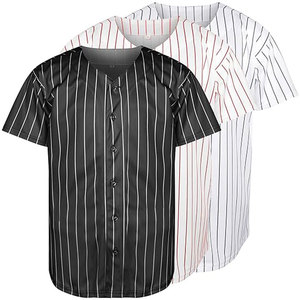 Chemise décontractée à manches courtes avec doublure, prix de gros, couleur personnalisable, logo OEM, maillot de baseball entièrement boutonné avec design personnalisé pour hommes - Product Image 1