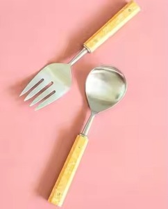 ชุดอุปกรณ์เสิร์ฟสลัดสำหรับร้านอาหารสุดหรู วัสดุโลหะ เหมาะสำหรับตลาดบริการจัดเลี้ยง - Product Image 5