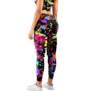 Conjuntos de Yoga para Mujer de Alta Calidad y Secado Rápido, con Impresión por Sublimación, Cintura Alta, Logotipo y Diseño Personalizados - Product Image 4