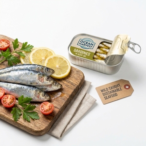 Sardines en conserve de qualité supérieure, produit de la pêche sain, riche en oméga 3, pour la restauration et la distribution alimentaire industrielle - Product Image 6