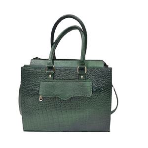 Bolso de Hombro de Cuero Genuino Indio para Mujer, Diseño Vintage con Estampado de Cocodrilo, Forro de Algodón, Cierre de Cremallera, Dos Correas, Color Personalizado - Product Image 1