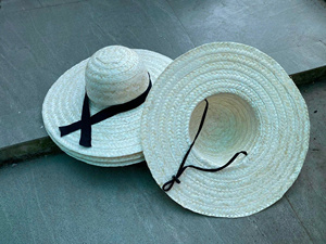 Mexican Sombrero Straw <b>Hat</b> Striped Embroidery Digital Printing Wide Brim Adjustable Fit Unisex Sports Cycling Casual Travel - Product Image 1